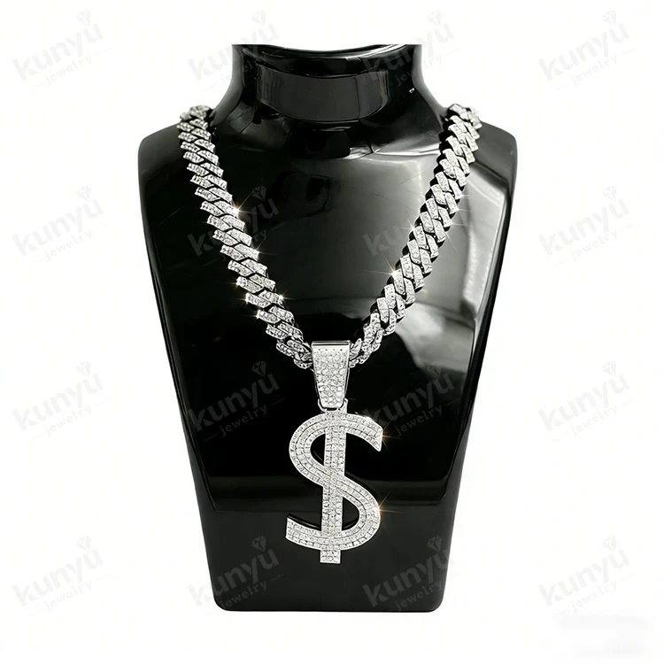 Hip Hop Dollar Sign Halskjede Hip Hop Dollar Sign Halskjede