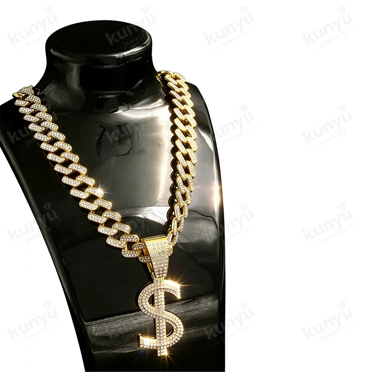 Hip Hop Dollar Sign Halskjede