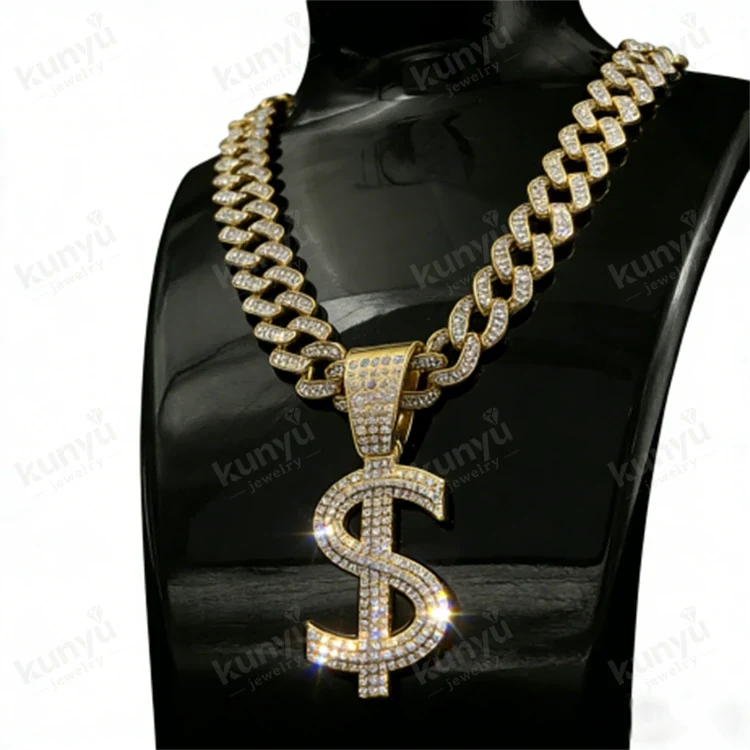 Hip Hop Dollar Sign Halskjede