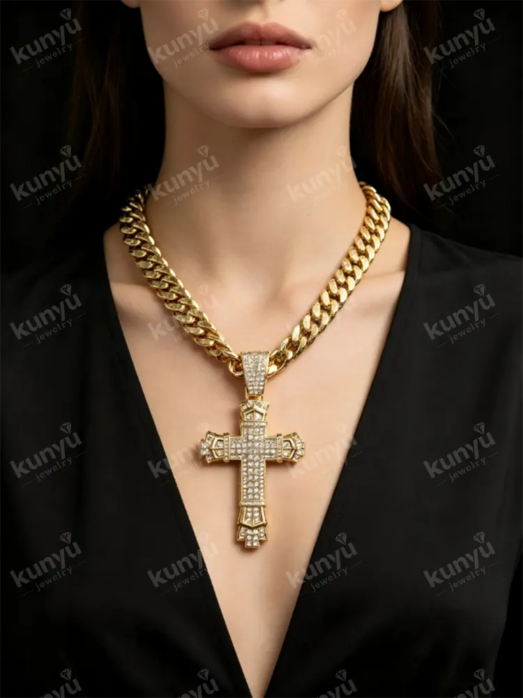 Gold Plated Hip Hop Pendant
